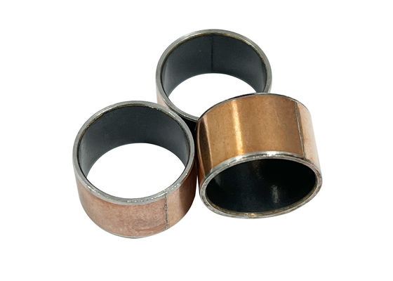 구리 기반 재료로 PTFE 층을위한 부드러운 마무리 충격 흡수 부시